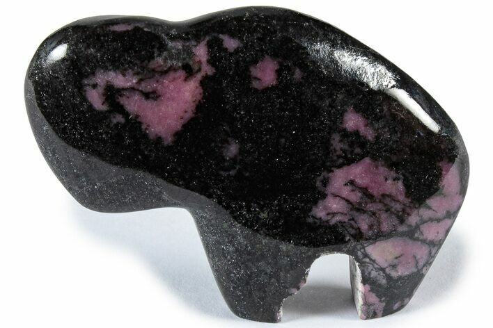 Polished Rhodonite Bison - California #308684